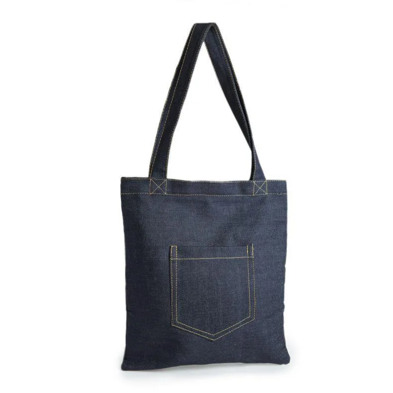 Custom Denim Tote Bag