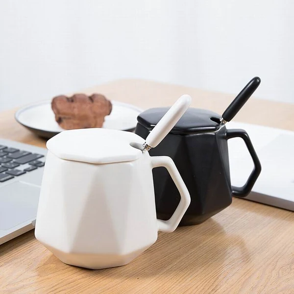 Polygon Ceramic Mug 380ml